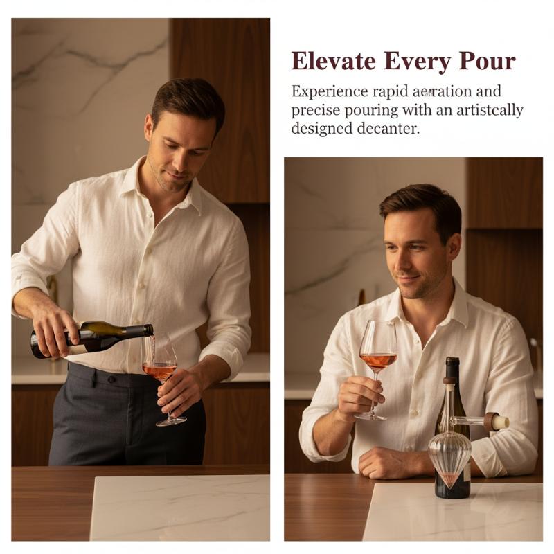Wine Aerator Pour - 레드 와인 에어레이터 투명 병 푸어러(2가지