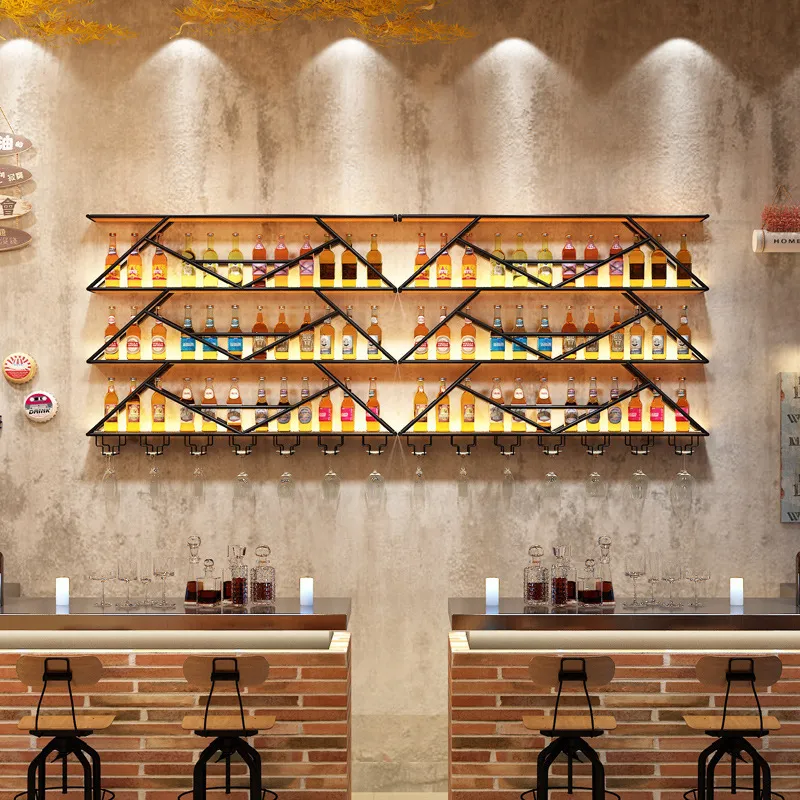 벽걸이 와인랙 철제 수납 선반 창의적인 바 디스플레이  - Wine & Beer Guayaquil 리뷰 및 가격