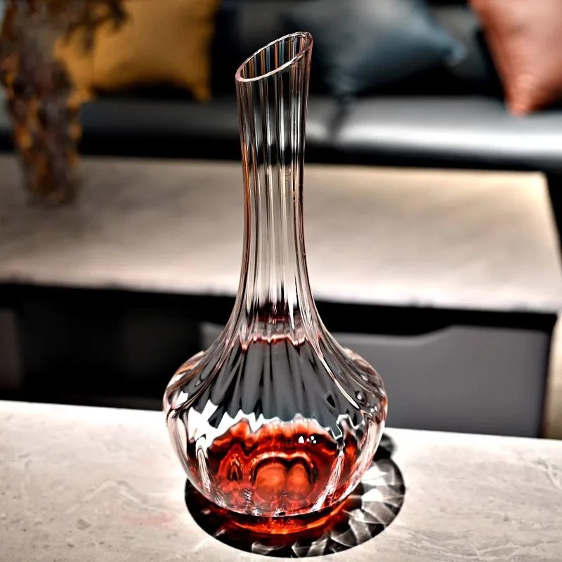 우아한 유럽풍 플루트형 크리스탈 와인 피처 폭포형 빠른 - Wine Aerator Pour 리뷰 및 가격